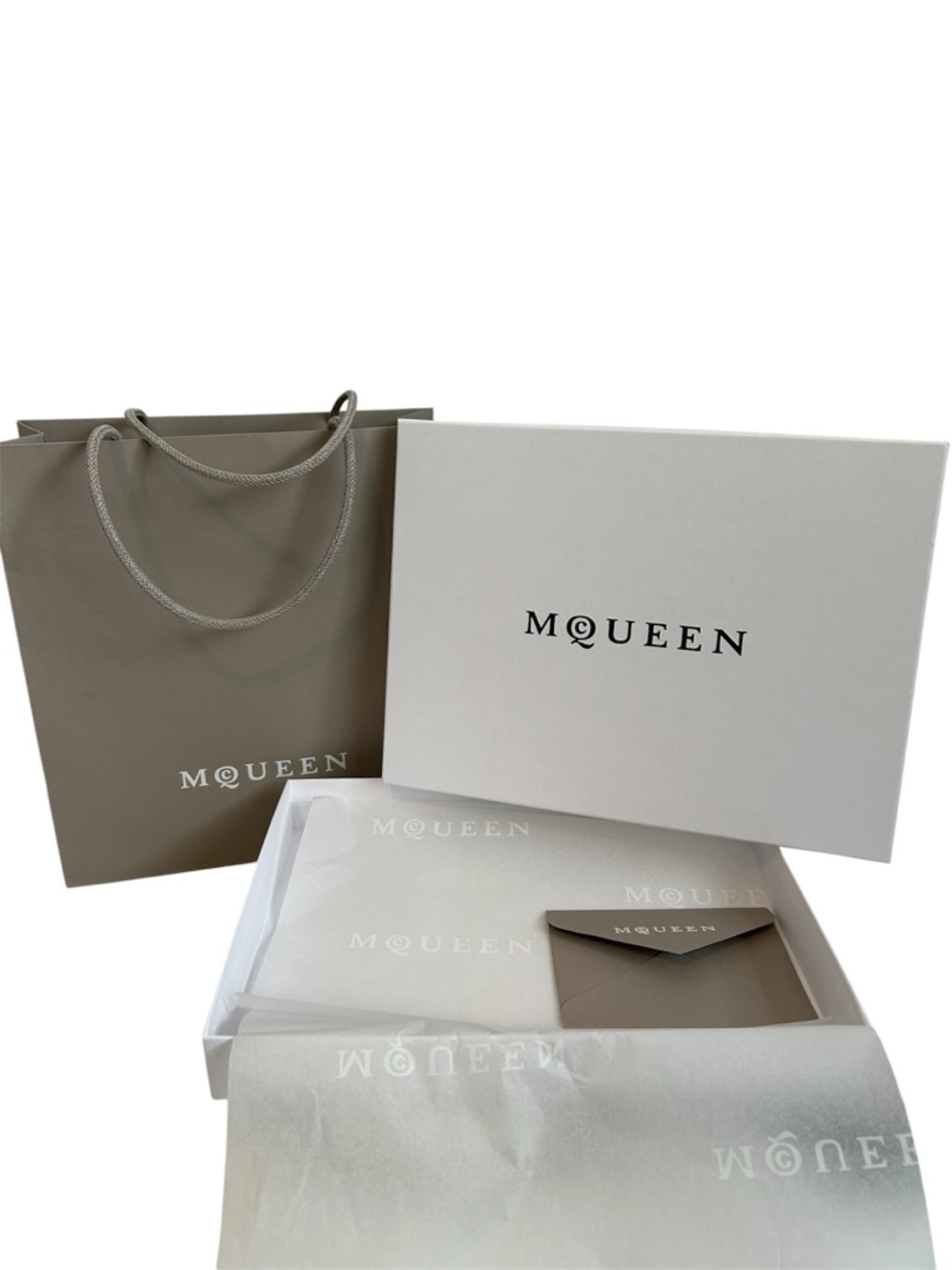 SALE! Gift Box + Tissue, Alexander McQueen, Latest AMQ branding, 100% Authentic